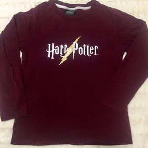 Harry Potter - Maroon Long Sleeve T Shirt